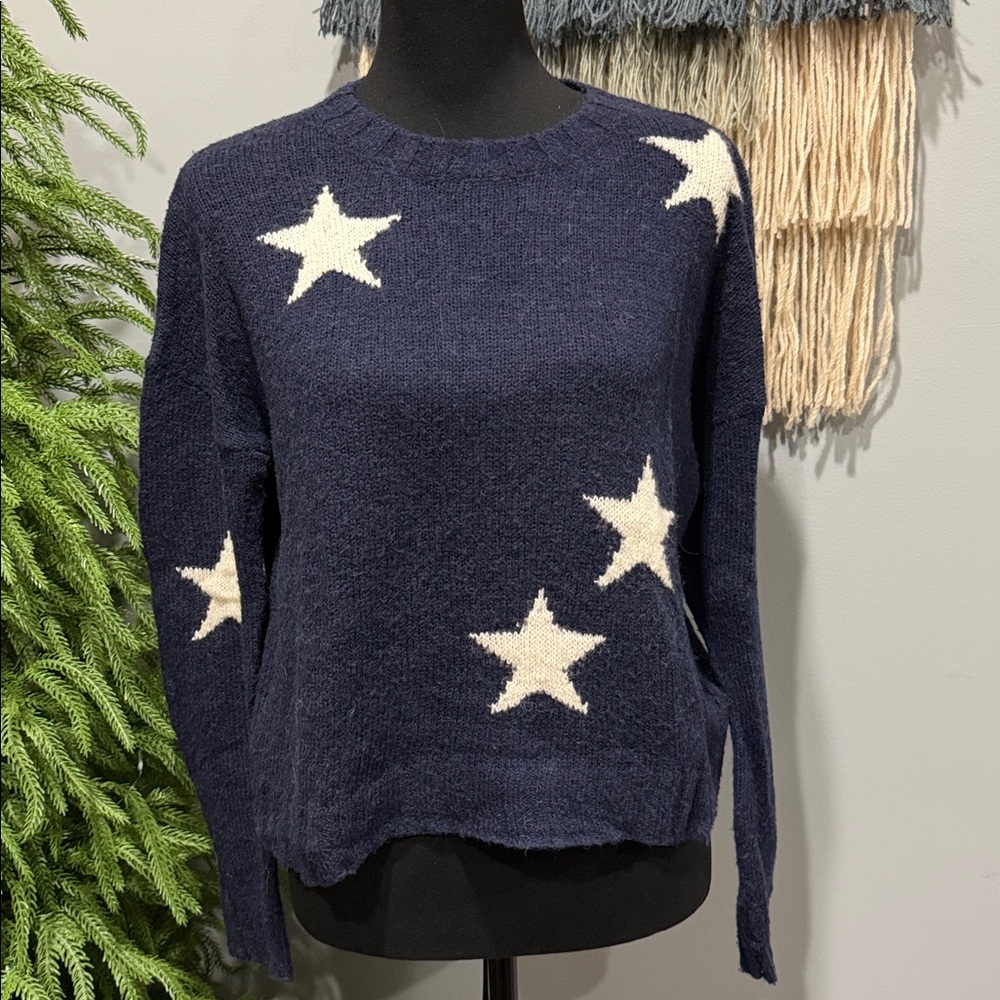 Rails Perci Navy Blue Star Sweater Size XS - Picture 4 of 11